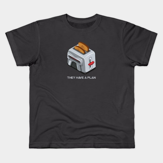 fraking toaster Kids T-Shirt by redwane